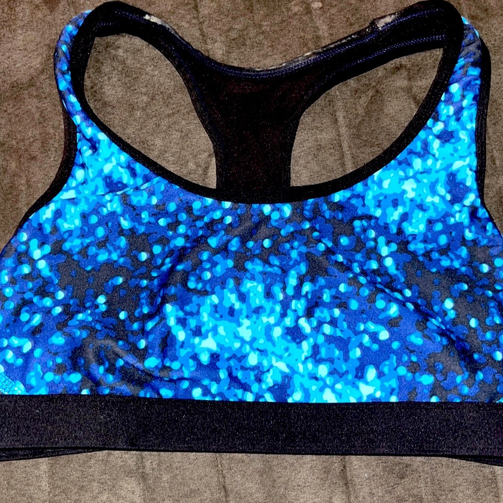 Champion blue and black sport bra size small/xs